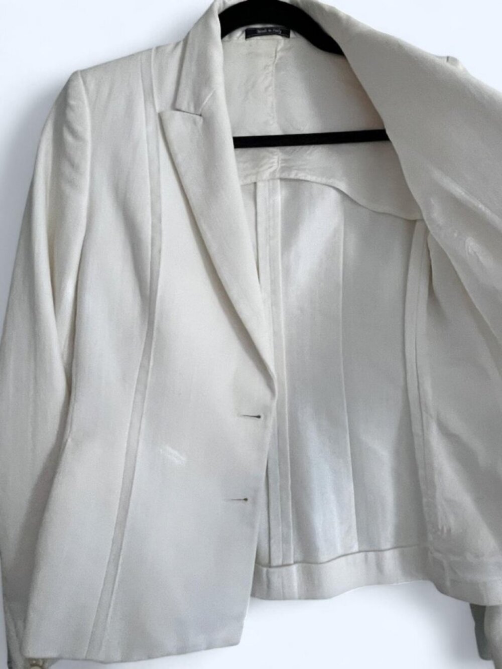 Maison Martin Margiela White Tailored Blazer IT40 Small Made in Italy